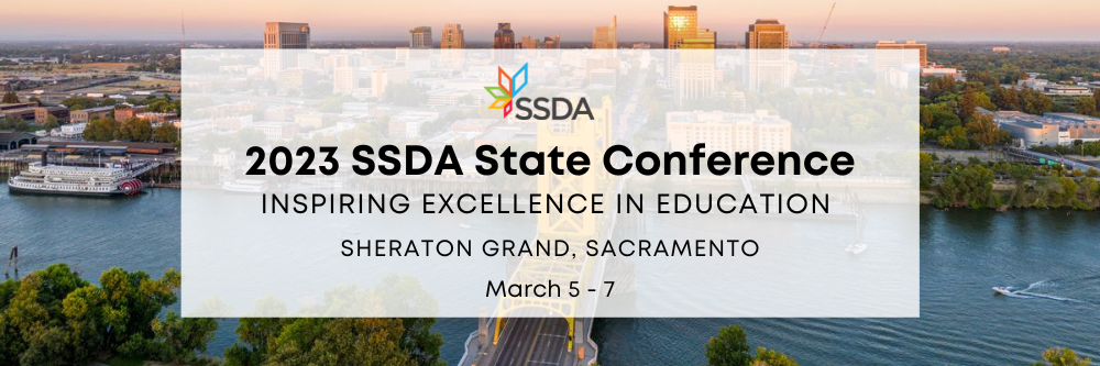 Conference ad over Sacramento bridge