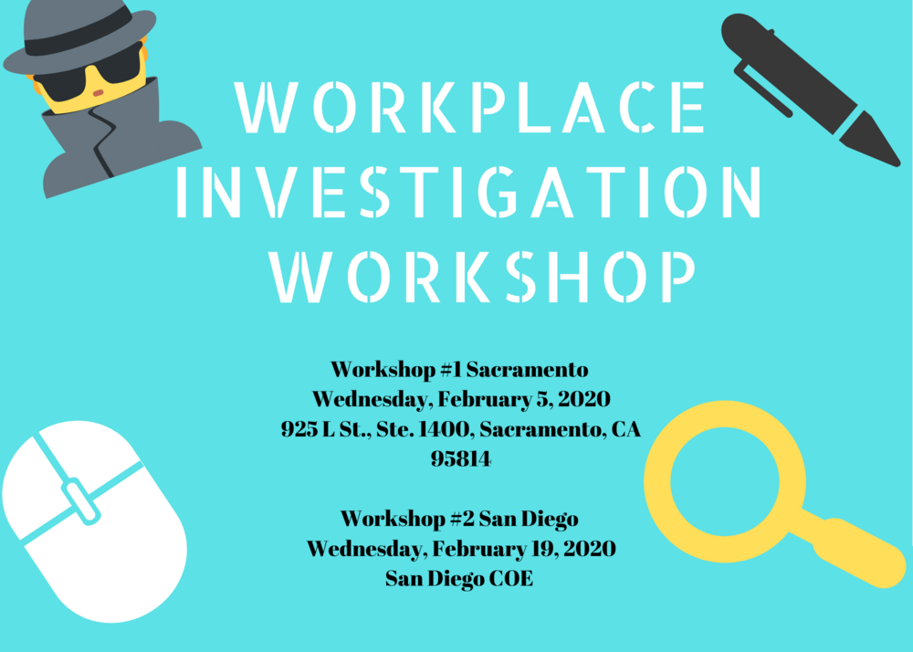 Workplace Investigation Workshops 