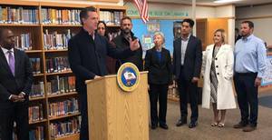 Newson and Thurmond visit a Shingle Springs school affected by the PSPS