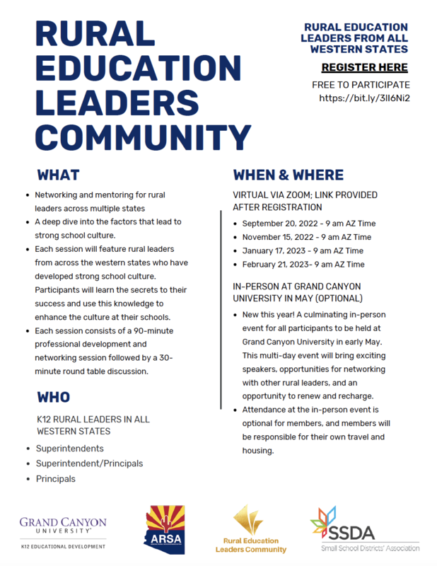 Registration for Rural Education Leaders Community